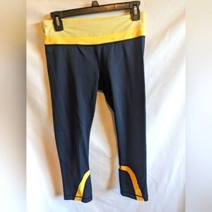 Lululemon Leggings Size 6‎ Yellow and black